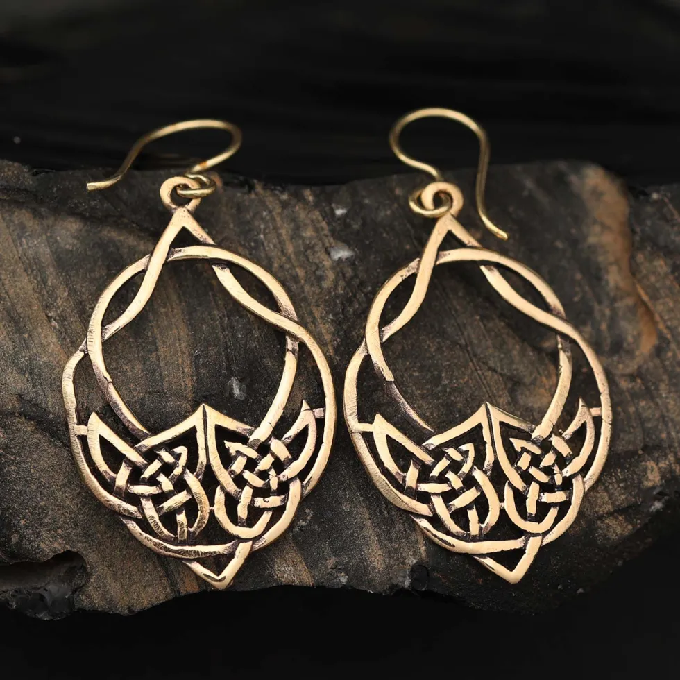 Keltischer Ohrschmuck Bronze Ohrhänger
