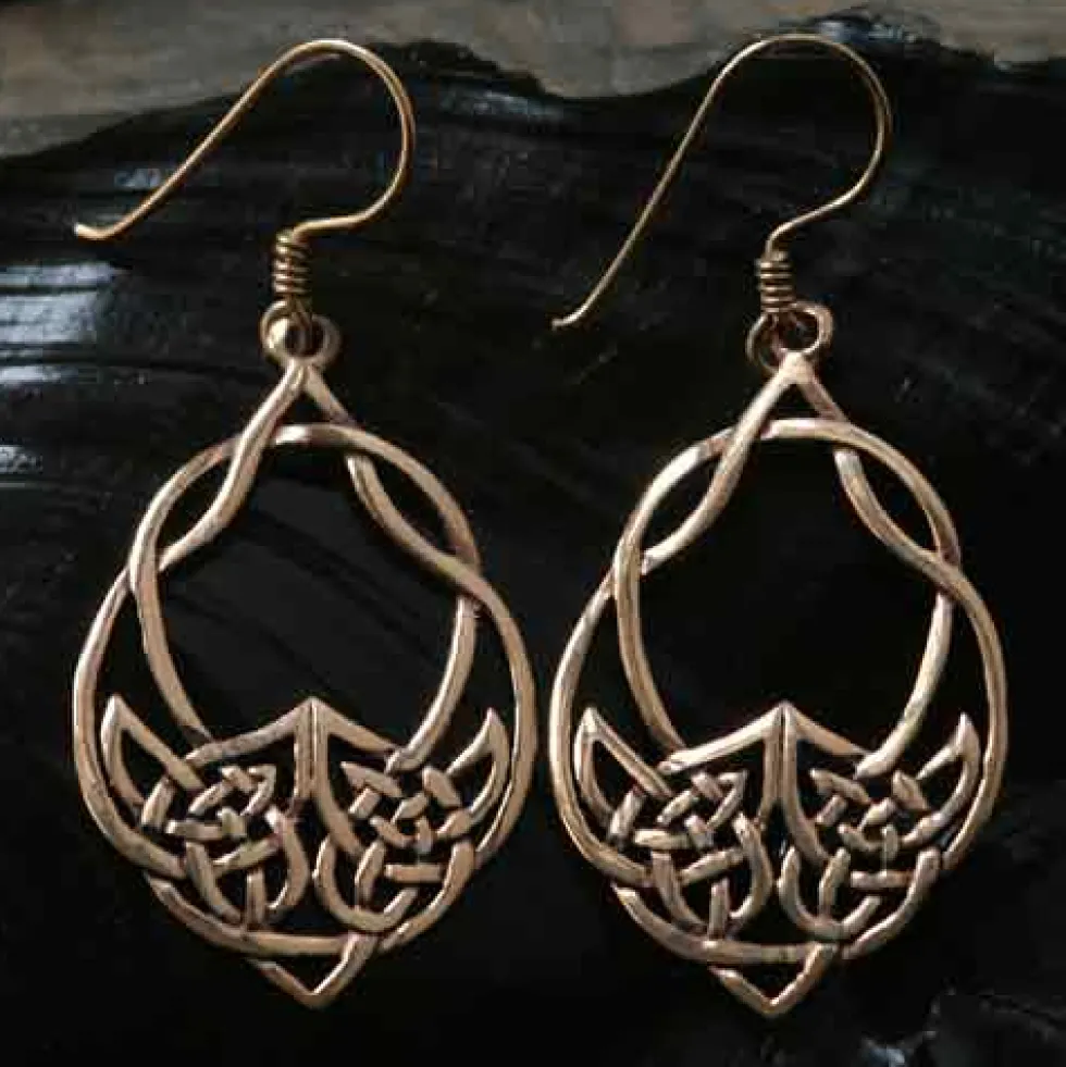 Keltischer Ohrschmuck Bronze Ohrhänger