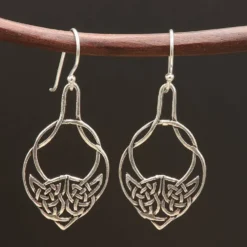 Keltischer Ohrschmuck Kelten Ohrhänger 925 Sterlingsilber (Paar) 925 Silber