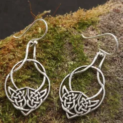 Keltischer Ohrschmuck Kelten Ohrhänger 925 Sterlingsilber (Paar) 925 Silber