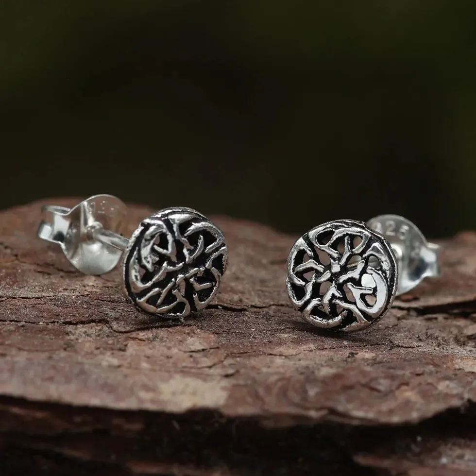 Keltischer Ohrstecker 925 Silber Ohrschmuck