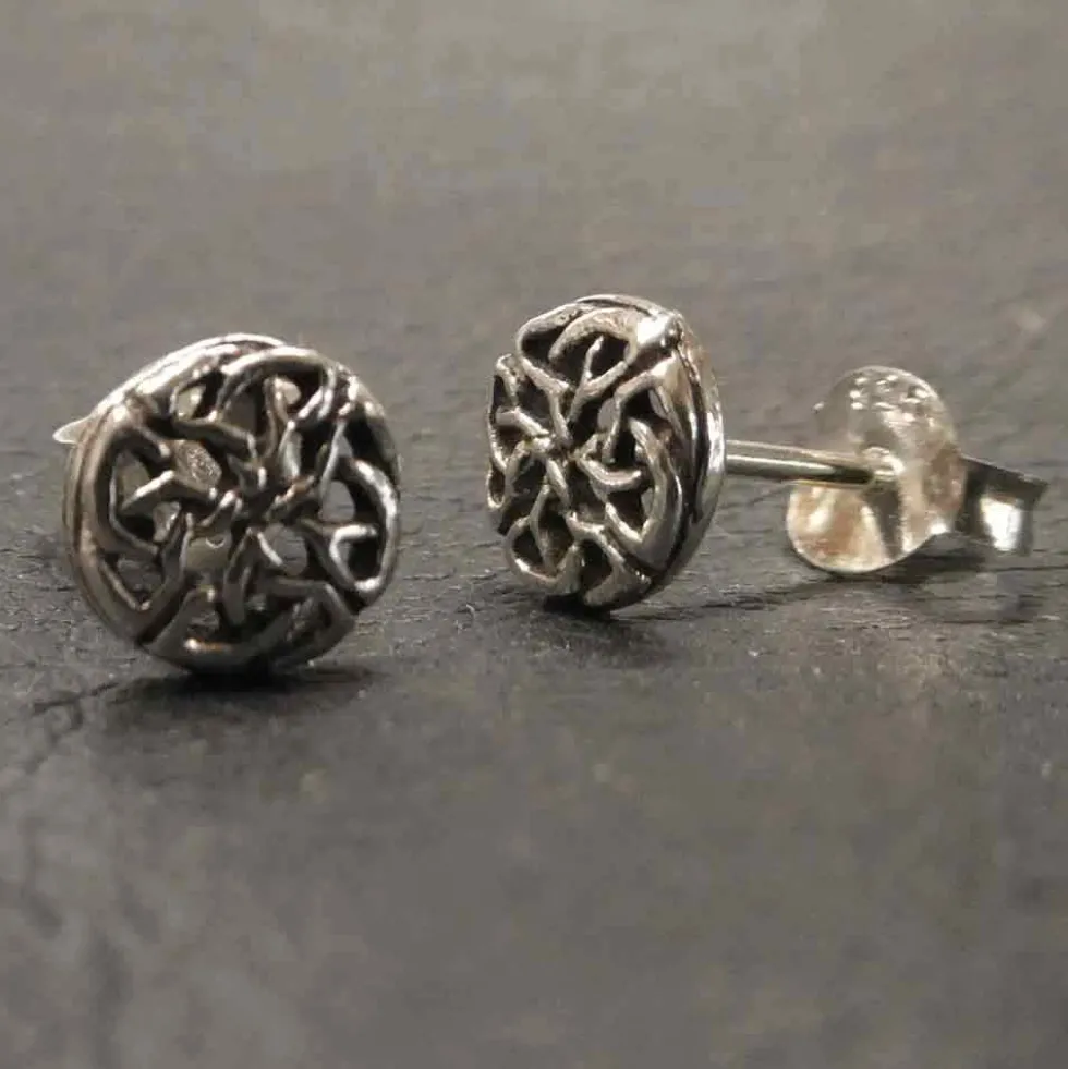 Keltischer Ohrstecker 925 Silber Ohrschmuck