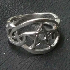 Keltischer Pentagramm Ring 925 Silber Schmuck