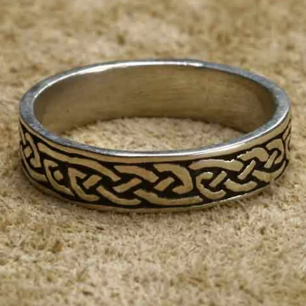 Keltischer Ring Schmuck Partnerring 925 Sterlingsilber Damen Herren Freundschaft Bandring