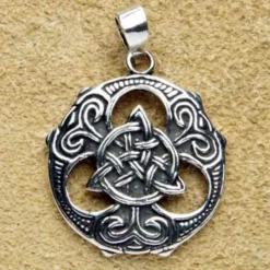 Keltischer Schmuck Kettenanhänger 925 Silber Tris Shild