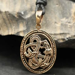 keltische Schlange Schmuck Anhänger Bronze