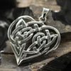 Keltisches Herz Schmuck Anhänger aus Silber 925