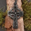 Keltisches Kreuz Hornschmuck Anhänger Kette