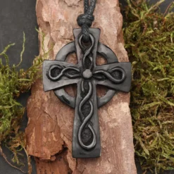 Keltisches Kreuz Hornschmuck Anhänger Kette
