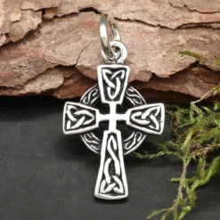 Keltisches Kreuz Schmuck Kettenanhänger 925/000
