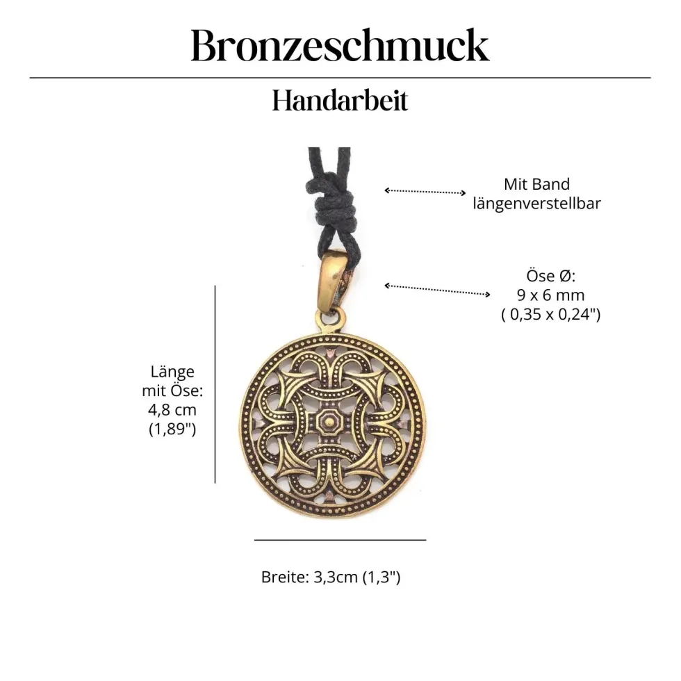 Keltisches Ornament Bronze Anhänger Schmuck