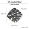 Kettenanhänger Quadratur 925 Silber Design Anhänger