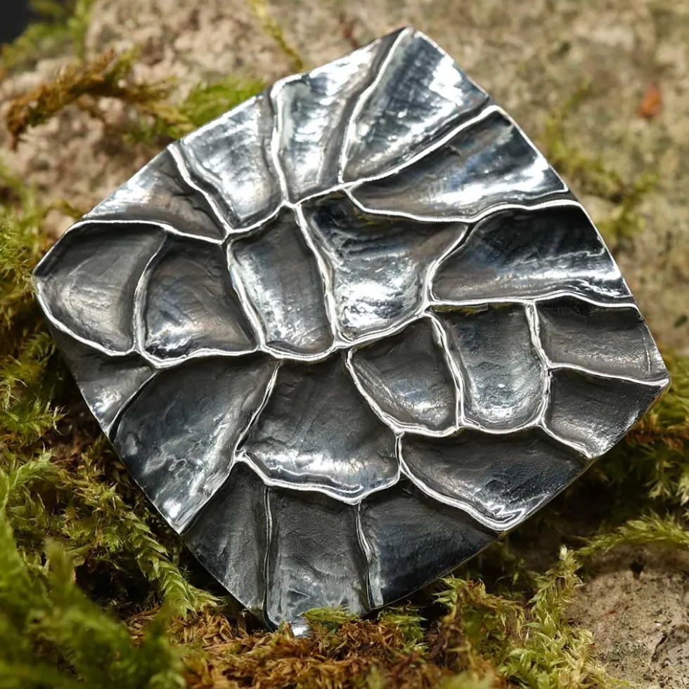 Kettenanhänger Quadratur 925 Silber Design Anhänger
