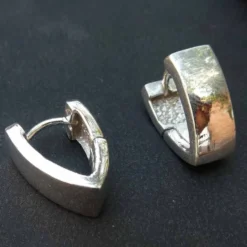 Klapp Creole Dreieck 925 Silber Klemmverschluß Creole (1 Stück)