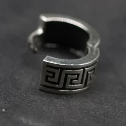 Klapp Creole 16mm 925 Silber Ohrring schlicht (1 Stück)