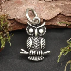 kleine Eule Schmuck Kettenanhänger 925 Silber