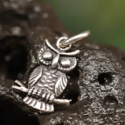 kleine Eule Schmuck Kettenanhänger 925 Silber