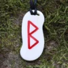 Knochen Rune 18 berkano - b Schmuck Anhänger