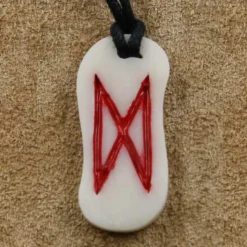Knochen Rune 23 dagaz - d Schmuck Anhänger
