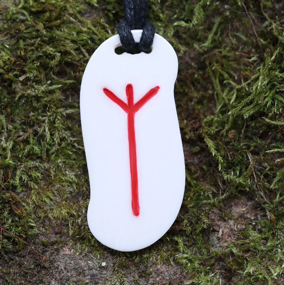 Knochen Rune 15 elhaz Schmuck Anhänger