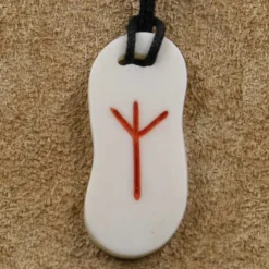 Knochen Rune 15 elhaz Schmuck Anhänger