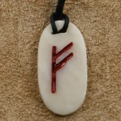 Knochen Rune 1 fehu - f Schmuck Anhänger