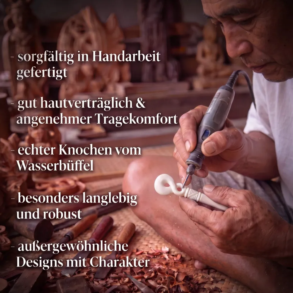 Knochen Rune 9 hagalaz -h Schmuck Anhänger