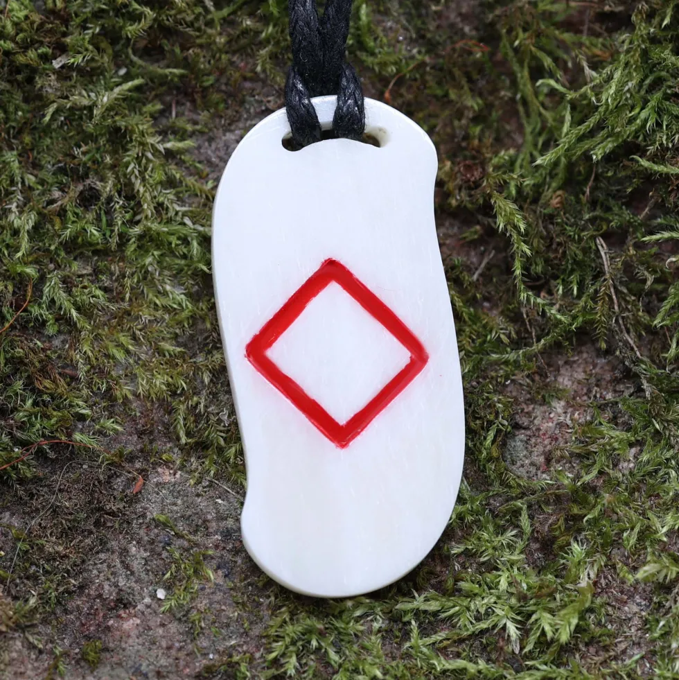Knochen Rune 22 ingwaz - n Schmuck Anhänger