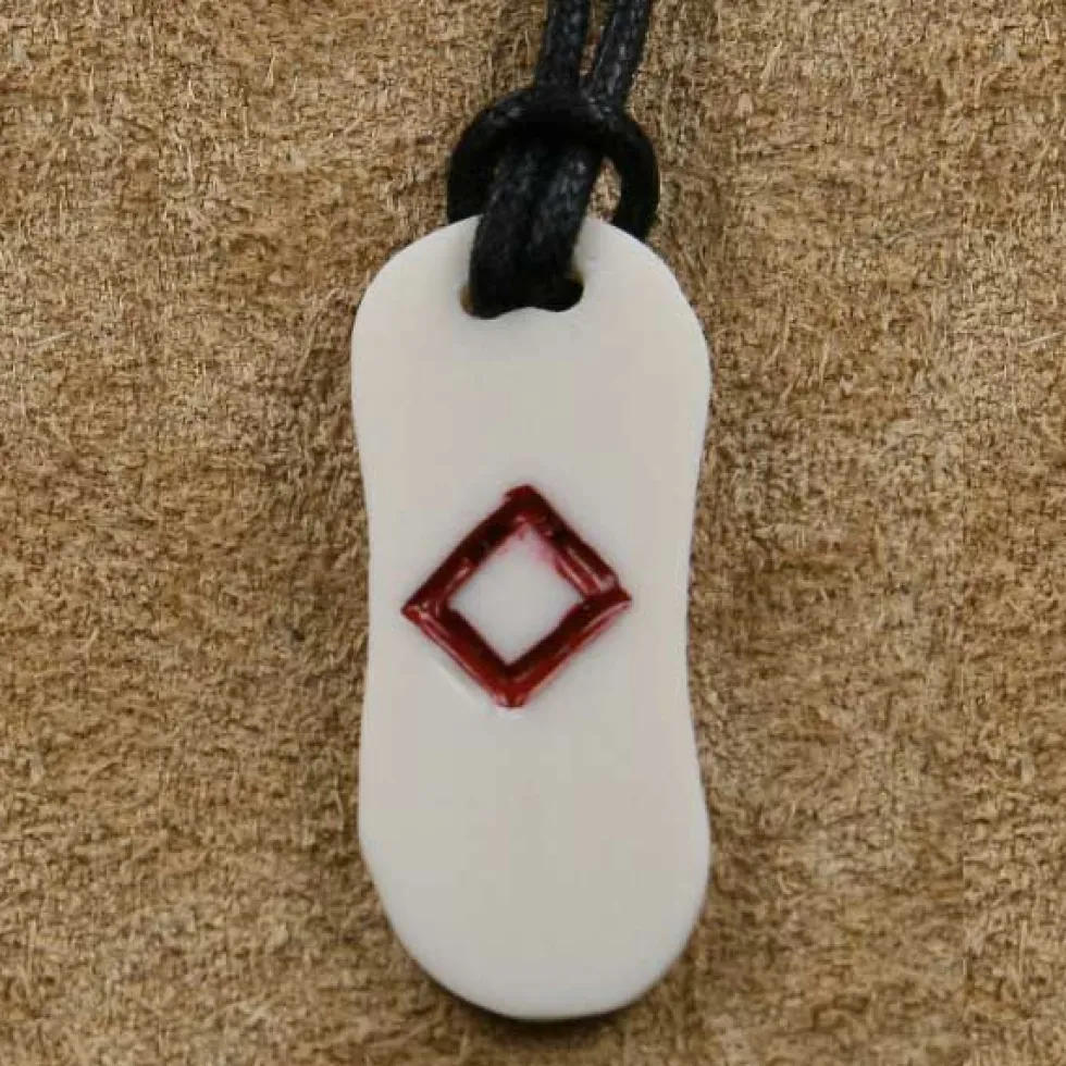 Knochen Rune 22 ingwaz - n Schmuck Anhänger