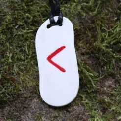 Knochen Rune 6 kaunaz - k Schmuck Anhänger