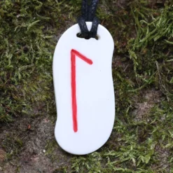 Knochen Rune 21 laguz - l Schmuck Anhänger