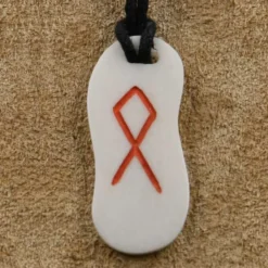 Knochen Rune 24 othala - o Schmuck Anhänger