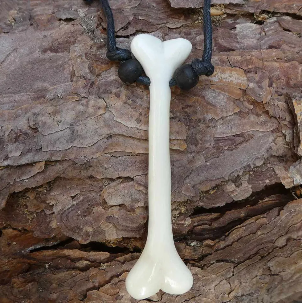 Knochen Schmuck aus Knochen Kette