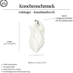Knochenschmuck Maori Kettenanhänger