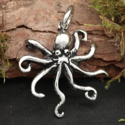 Krake Schmuck Anhänger für Kette 925 Silber