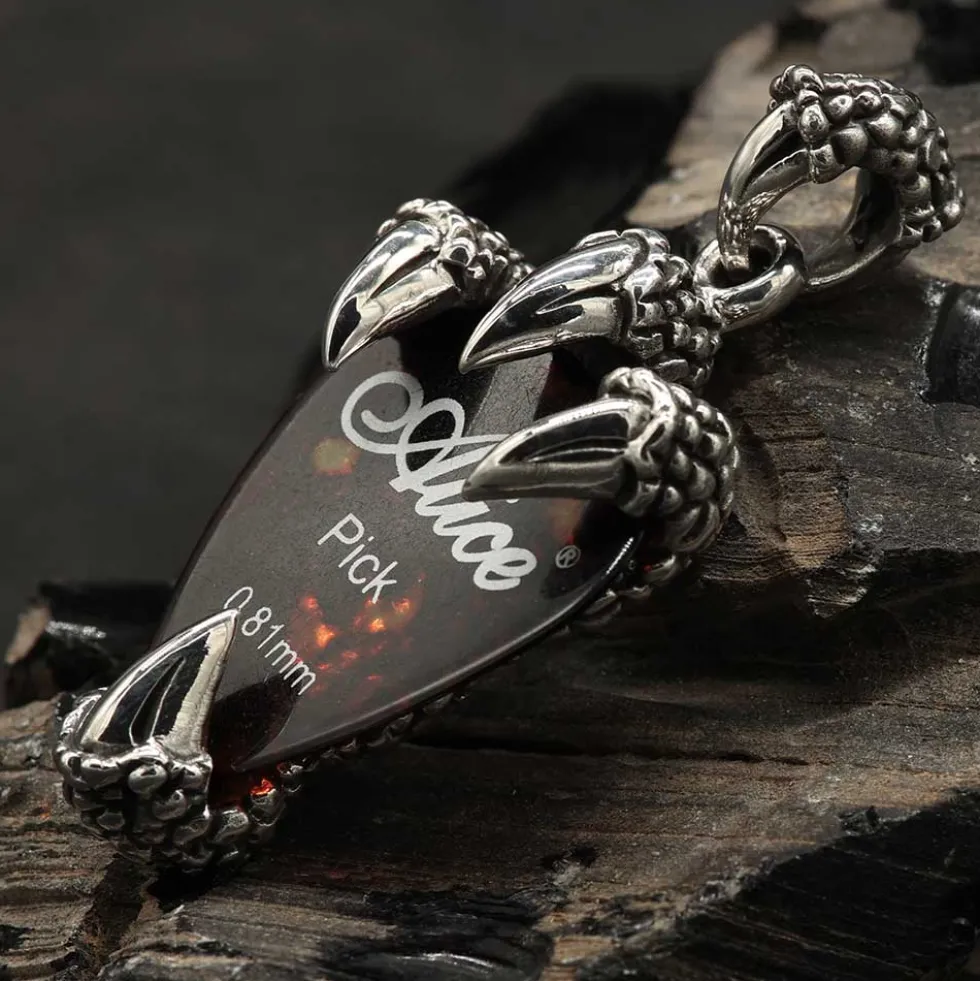 Kralle Plektrumhalter Schmuck Anhänger 925 Silber