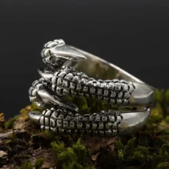 Kralle Ring Gothic Schmuck 925 Silber
