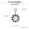 Kristall Anhänger Sonne mit Edelstein Silber Schmuck 925 Silber