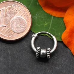 Kugel Creole Bali Ø 10mm 1,5mm Silber 925 Ohrschmuck