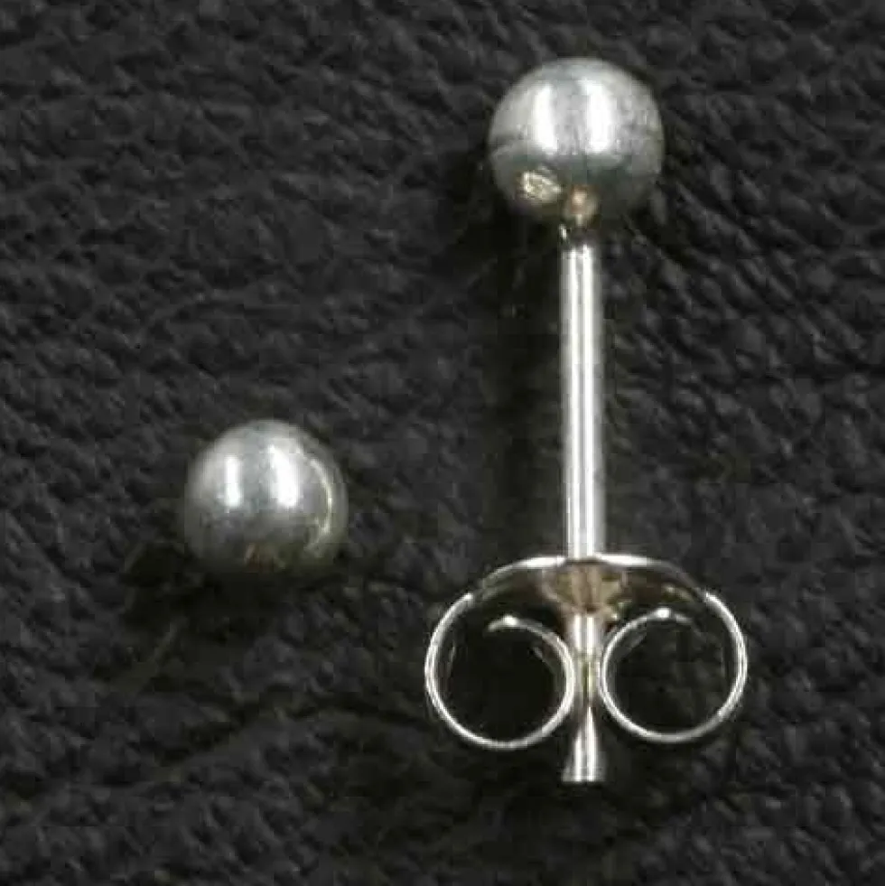 Kugel Ohrstecker 4mm Ohrring 925 Silber Ohrschmuck