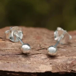 Kugel Ohrstecker 4mm Ohrring 925 Silber Ohrschmuck