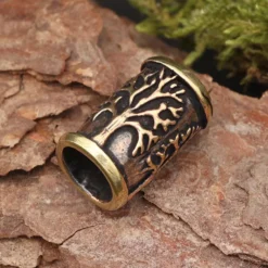 Lebensbaum Bartperle Bartschmuck Bronze Haarschmuck