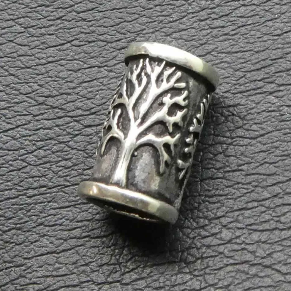 Lebensbaum Bartperle 925 Silber Bartschmuck