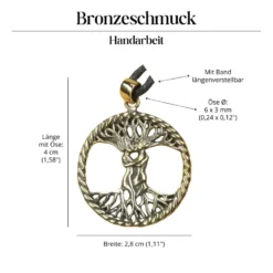 Lebensbaum Bronzeschmuck Anhänger keltisch