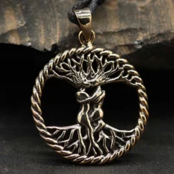 Lebensbaum Bronzeschmuck Anhänger keltisch