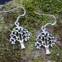 Lebensbaum Ohrhänger Schmuck Kelten Ohrringe 925 Silber (Paar)
