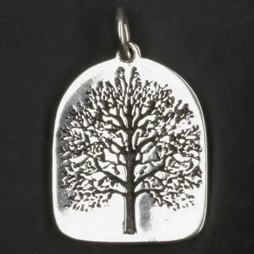 Lebensbaum schlicht Schmuck Anhänger aus 925 Silber