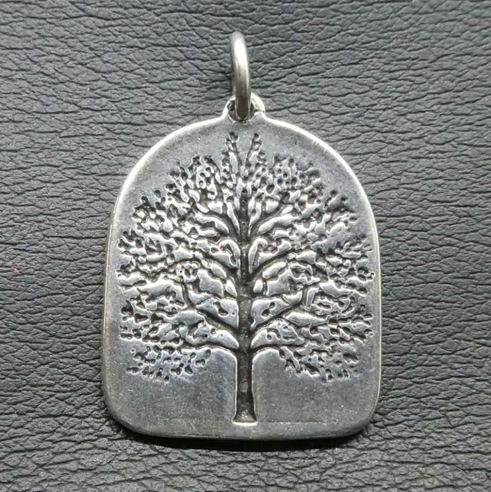Lebensbaum schlicht Schmuck Anhänger aus 925 Silber