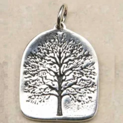 Lebensbaum schlicht Schmuck Anhänger aus 925 Silber