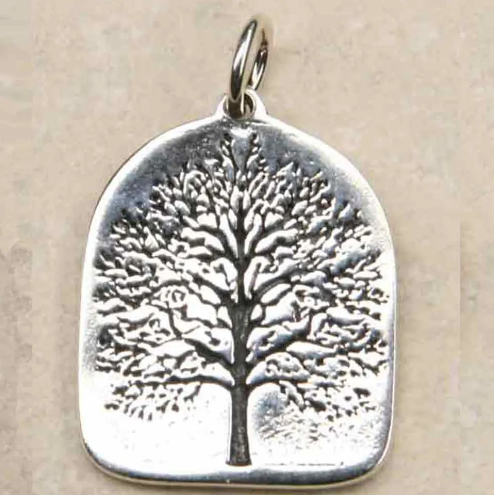 Lebensbaum schlicht Schmuck Anhänger aus 925 Silber